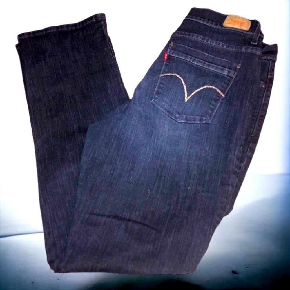 ONLY For @tudie11 LEVI'S 512 PERFECTLY SLIMMING STRAIGHT LEG DARK DENIM JEANS